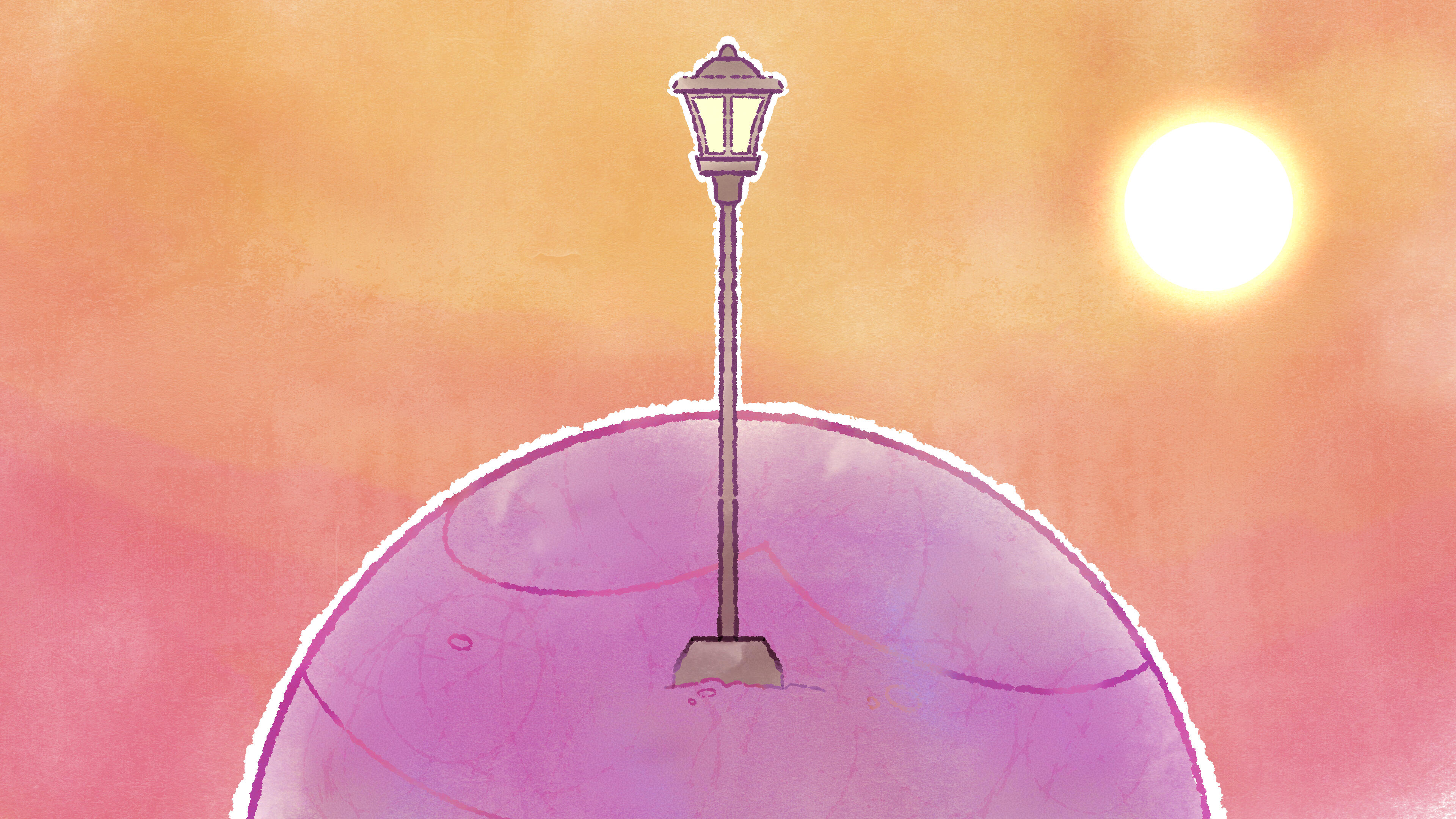 Lamplighter in daylight Lamplighter in daylight