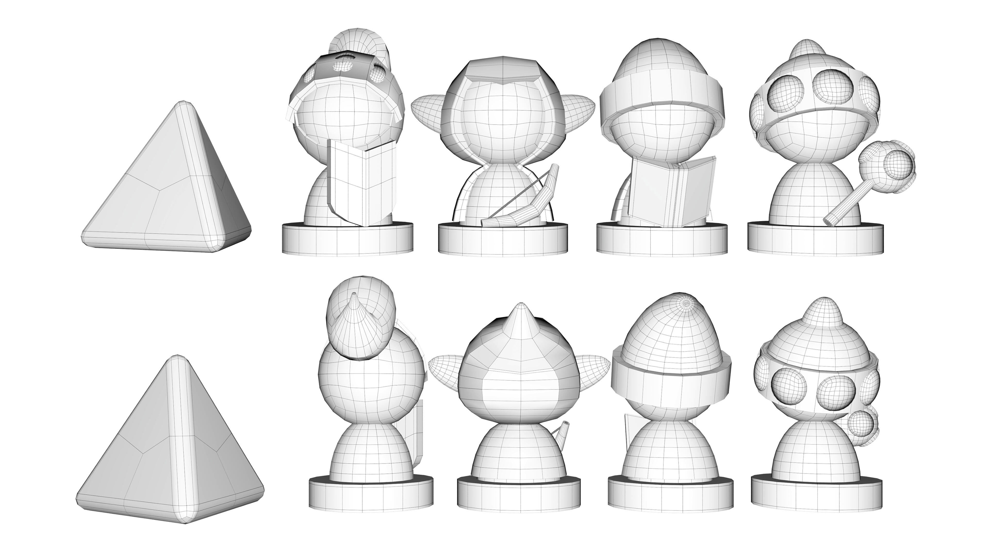 Pieces Wireframe
